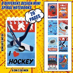 24 Pieces Ice Hockey Mini Notepads Hockey Party Favors Small Notebooks Sports…