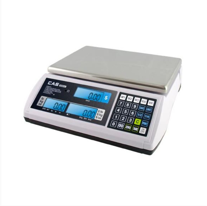 CAS, S2JR60LP Price Computing Scale, 60 lb x 0.02 lb, NTEP