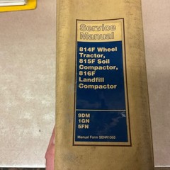 CAT Caterpillar 814F 815F 816F SERVICE SHOP REPAIR MANUAL COMPACTOR, 9DM 1GN 5FN