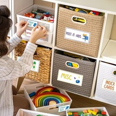 54Pcs Colorful Teacher Toolbox Labels for Classroom Organization & Decoration