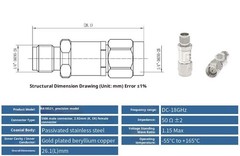 SMA-2.92mm Adapter Connector (JJ/KK/JK/KJ), DC-18GHz Connector Adapter