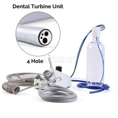 Portable Dental Turbine Unit 4 Hole with Air Compressor/High Low Speed Handpiece