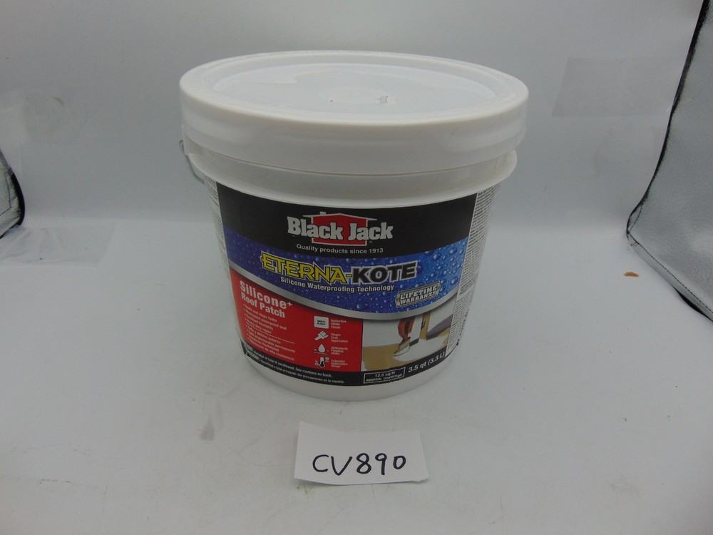 Black Jack Eterna-Kote 3.5 QUART Silicone+ Roof Patch 5586-1-20 New Sealed