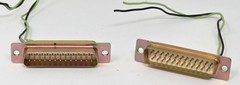 (Lot of 4) D-Sub 25 Pin Male Connector for Harris Macom GE Mastr III