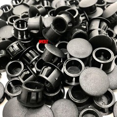 Black Round Plastic Hole Plug Blanking End Caps Pipe Tube Inserts Bungs 5mm~60mm
