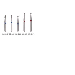 AZDENT 5pcs Dental Fresas de diamante Bur Fit High Speed Handpiece Friction Grip