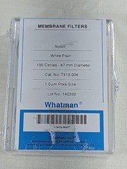 WHATMAN 7410-004 NYLON MEMBRANE CIRCLE, 1.0 um PORE SIZE, 47MM 100 Circles
