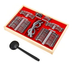 104 Pcs Trail Lens Set Optical Trial Lens Metal Optical Case Optometry Frame Rim