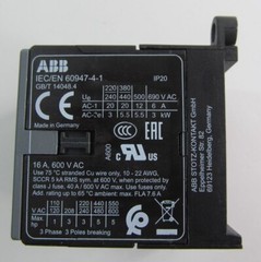 NEW ABB 60947-4-1 MINI CONTACTOR BC7-40-00-F-01 24V DC 4-POLE