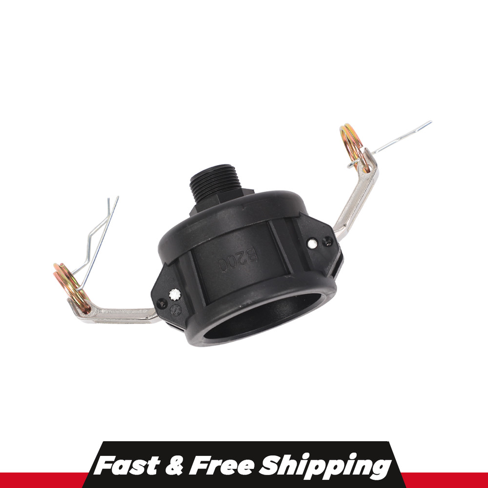 275/330 Gallon IBC Tote Water Tank Drain Adapter 2″Cam Lock for Garden Hose 3/4″