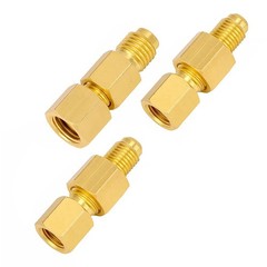 Brass Refrigerant Adapters Kit for R12 R134a Systems Vacuum Pump Port Connection