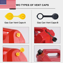 Gas Can Spout Replacement Kit, Gas Can Nozzle Replacement (2 Kit-White) All Gask