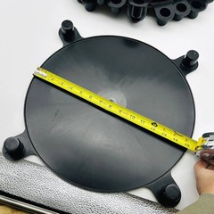 Essentra 30012A Studded Raised Face Flange Protector 12in Blck Quickfit Pk of 10