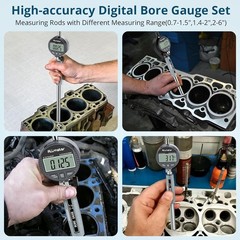 0.0005″ Digital Dial Bore Indicator 0.7″-6″ Engine Internal Cylinder Gauge Tool