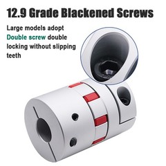 3mm 4mm 5mm 6mm 7mm 8mm CNC Flexible Plum Coupling Shaft Coupler Connect D14 L22