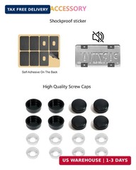 M5 License Plate Screws for Tesla & BMW – Black Stainless Steel License Plate Bo