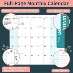 2 Years Monthly Planner 2026-2027, Jan 2026 – Dec 2027. 3.8″ x 6.3″ Pocket Calen
