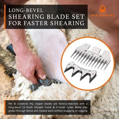 Sheep Shears Heavy Duty with 6 Adjustable Speeds – Professional Electric Clipper