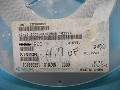 4.7uF 16V Ceramic Capacitor Y5V 1206 -20% +80% Kyocera 1206YG475ZAT2A +/-1060