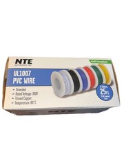 Wire Assortment Kit 18AWG Stranded 6 Colors 25 ft each color Tinned Copper New