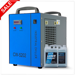 OMTech CW-5202 Water Chiller for CO2 Laser Cutter Engraver with 2 Pack Coolant