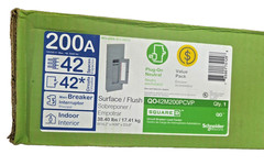 Square D QO Series Load Center Main Breaker 200-Amp 42-Space 42-Circuit Plug-On