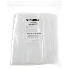 Plymor 9″ x 12″, 4 Mil Heavy Duty Zipper Reclosable Plastic Bags