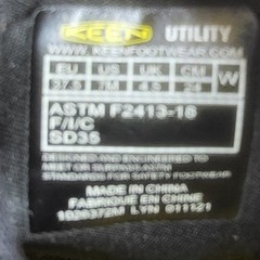 KEEN Utility Womens 7 M Vista Energy Shift ESD Carbon Toe Slip On Work Shoes Blk
