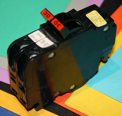 FEDERAL PACIFIC 30 AMP 2-POLE BREAKER TYPE NC THIN DOUBLE POLE