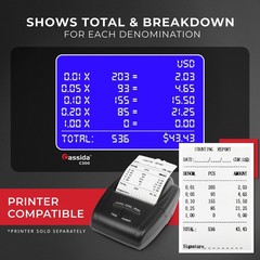 Cassida C300 Professional USD Coin Counter, Sorter and Wrapper/Roller