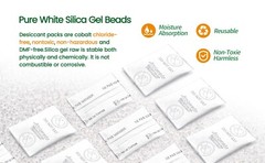 【0.5Gram 400 Packages】Ink-Free Silica Gel Desiccant