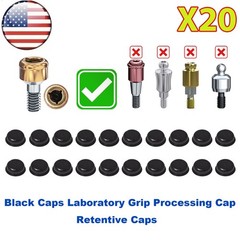 US Dental Overdenture Locator Core Tool Retention Male Caps For Abutment Inserts