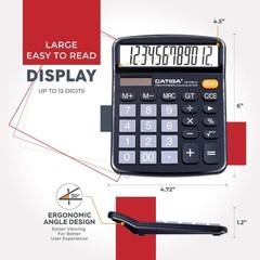 Compact 4-Function Calculator with Big Buttons & LCD – School or Office Use