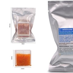 45 Gram Hard Plastic Silica Gel Canister Reusable Indicating Pack of 10 (Orange)