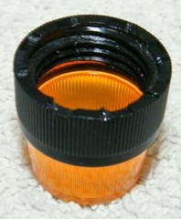 13 AMBER LENS FLUTED FOR LEDTRONICS LAMPHOLDER RPNL-10.20-044A