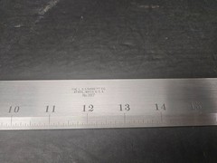STARRETT #387 24″ STRAIGHT EDGE WITH BEVEL GRADUATION EDGE INCHES (TL2644)