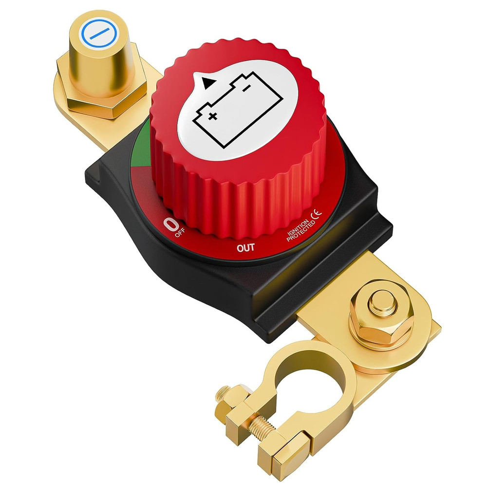 Top Post Battery Disconnect Switch 12-48V Heavy Duty Kill Car RV Boat Marine