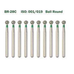 Multi-use Diamond Burs Ball Round FG BR-28C Coarse Friction Grip Bur High Speed