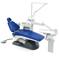 TUOJIAN Dental Unit Chair Computer Controlled DC Motor PU Hard Leather +Stool