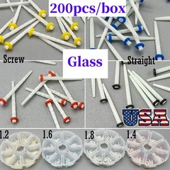 Glass Fiber Post Dental Fiber Post Teeth Restorative 1.2/1.4/1.6/1.8mm 200pc USA