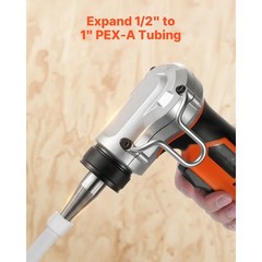 Uimoso Cordless Electric Tube Expander 20V Max for 1/2″,3/4″, and 1″ PEX-A Pipes