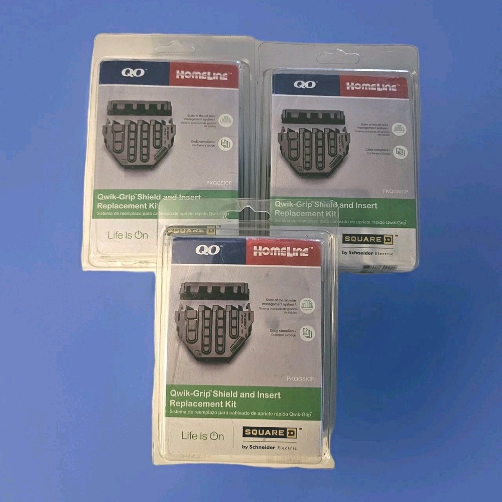 Quick-Grip Shield and Insert Replacement Kit Set of 3 Square D PKQGSICP 30922