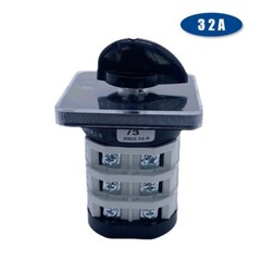Rotary Cam Switch Four Position Three Poles Silver Contact 0-3 Selector 32A