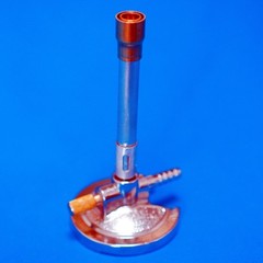 Dental Lab Bunsen Burner Single Adjustable Tube Gas Light with Needle Valve