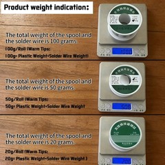 100g 1.0mm Rosin Core Solder Wire Roll No-Clean Flux 2.0% For Electrical Solderi