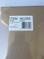 Avery Self Adhesive Laminating Sheets 50 Pack Brand New Sealed Clear