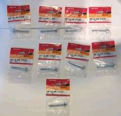 Red Head 1/4 in. × 2-1/4 in. Zinc-Plated Steel Acorn Nut Sleeve Anchor Lot Of 9