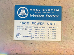 Western Electric SD-81824-01 – 19C2 Power Unit