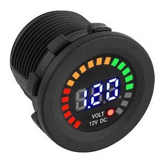 Waterproof 12V LED Car Van Boat Marine Voltmeter Voltage Meter Battery Gauge US