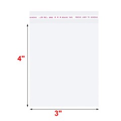 100-2000 Clear Poly Bags OPP Cellophane Plastic Cello Bag Self Adhesive Any Size